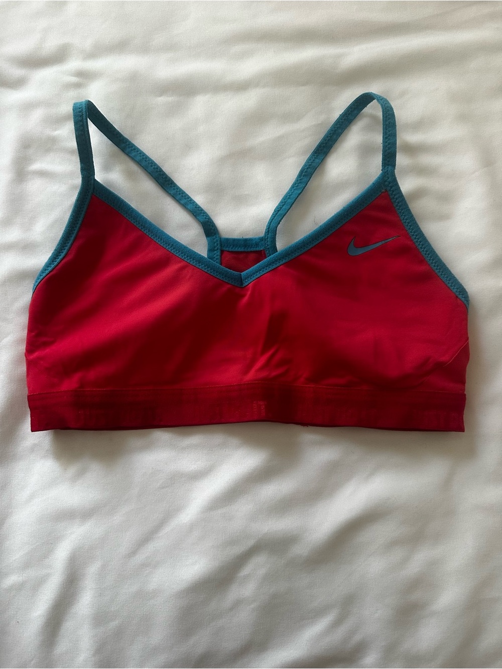 Nike Dri-Fit Sports Bra with Teal Trim